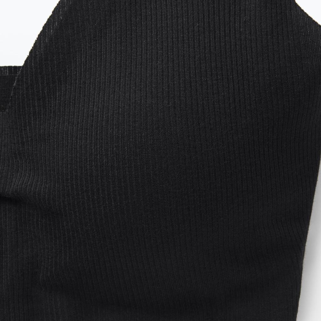 MUJI Gentle Ribbed S Women's Bra, FCH54A4A, Black, Women's