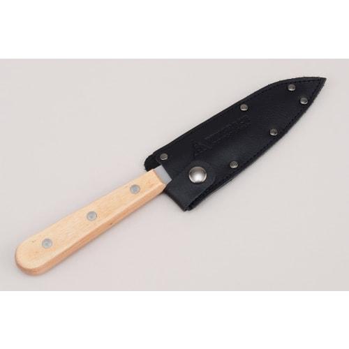 Katariki Shoji PTYGRACE Outdoor Knife Case, Blade Length Approx. 12cm, Genuine Leather, Made in Japan, Black