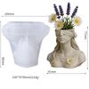 Mystery Goddess Blindfold Mold for DIY Plaster Cement Cup - Silicone Mold for Resin Flower Pot Vase Pencil Holder Jewelry Tray