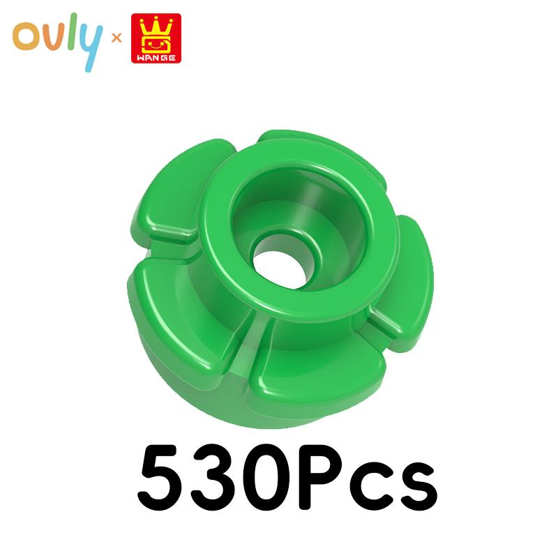

WANGE Five-Petaled Flower Building Blocks 530Pcs Small Compatible Bricks Farm Elements Accessories MOC DIY Bulk Kids Toy No.24866 50g(530pcs) зелёный