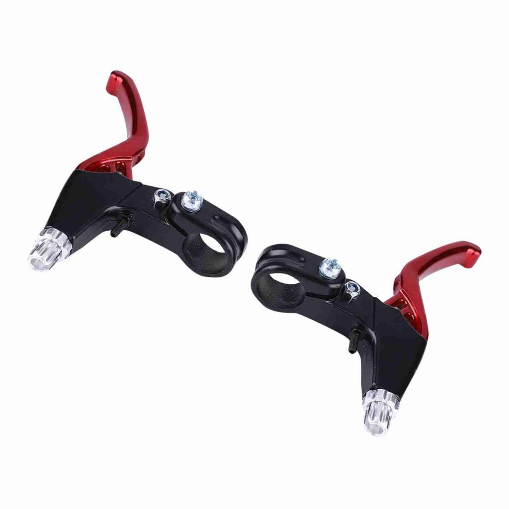 1 Paar Aluminiumlegierung Mountainbike   Fahrrad Bremshebel (rot)