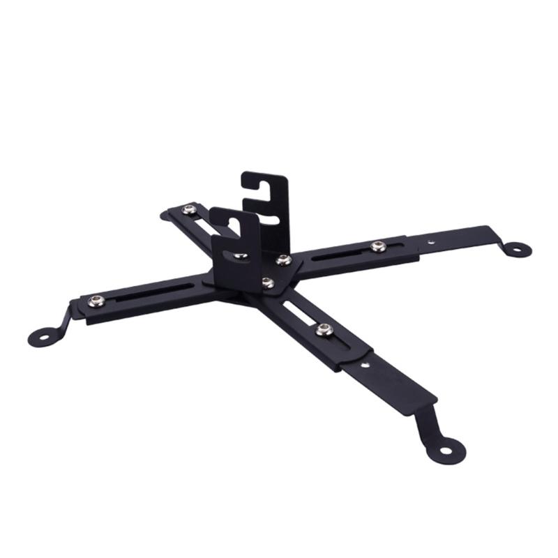Adjustable Projector Mount Bracket 43-65cm, Projector Ceiling Mount Ceiling and Wall Support, Holds Up To 15kg, Black