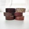 YUBBAEX Volume 6 Check Pattern Masking Tape Set GridStripeDot Design Washi Art DIY Craft Bullet Journal Supplies Planner Scrapbook Card Gift Wrapping