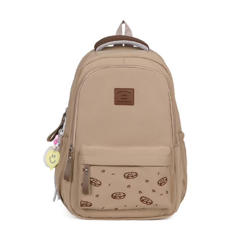 Schoolbag Summer Fresh Backpack Light Blue High Value College Style School Bag Students Junior High School Students Multi-compartment Backpack
