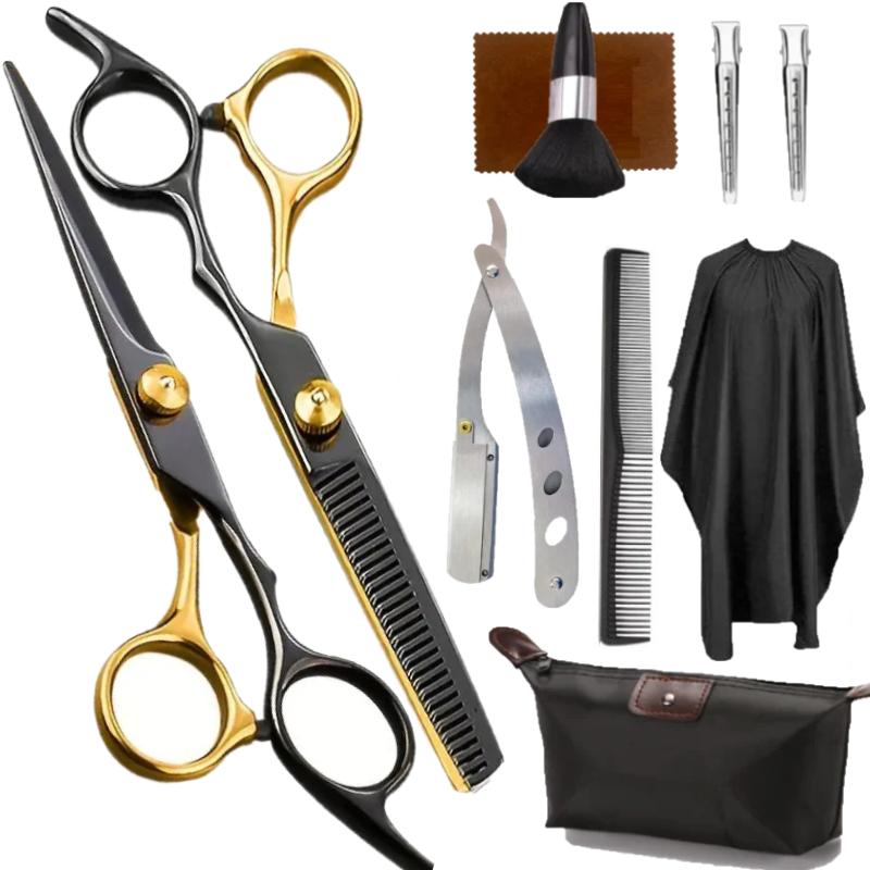 

Профессиональные парикмахерские ножницы 6,0 дюйма, парикмахерские ножницы, набор филировочных ножниц для стрижки волос золотой