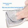 Silver Wire Kitchen Mesh Rag: Scratch-Free, No Hair Loss or Pilling for Dish Cleaning.