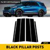 6PCS Car Post Cover Pillar Trim Door PC Plastic For Ford Explorer 2011-