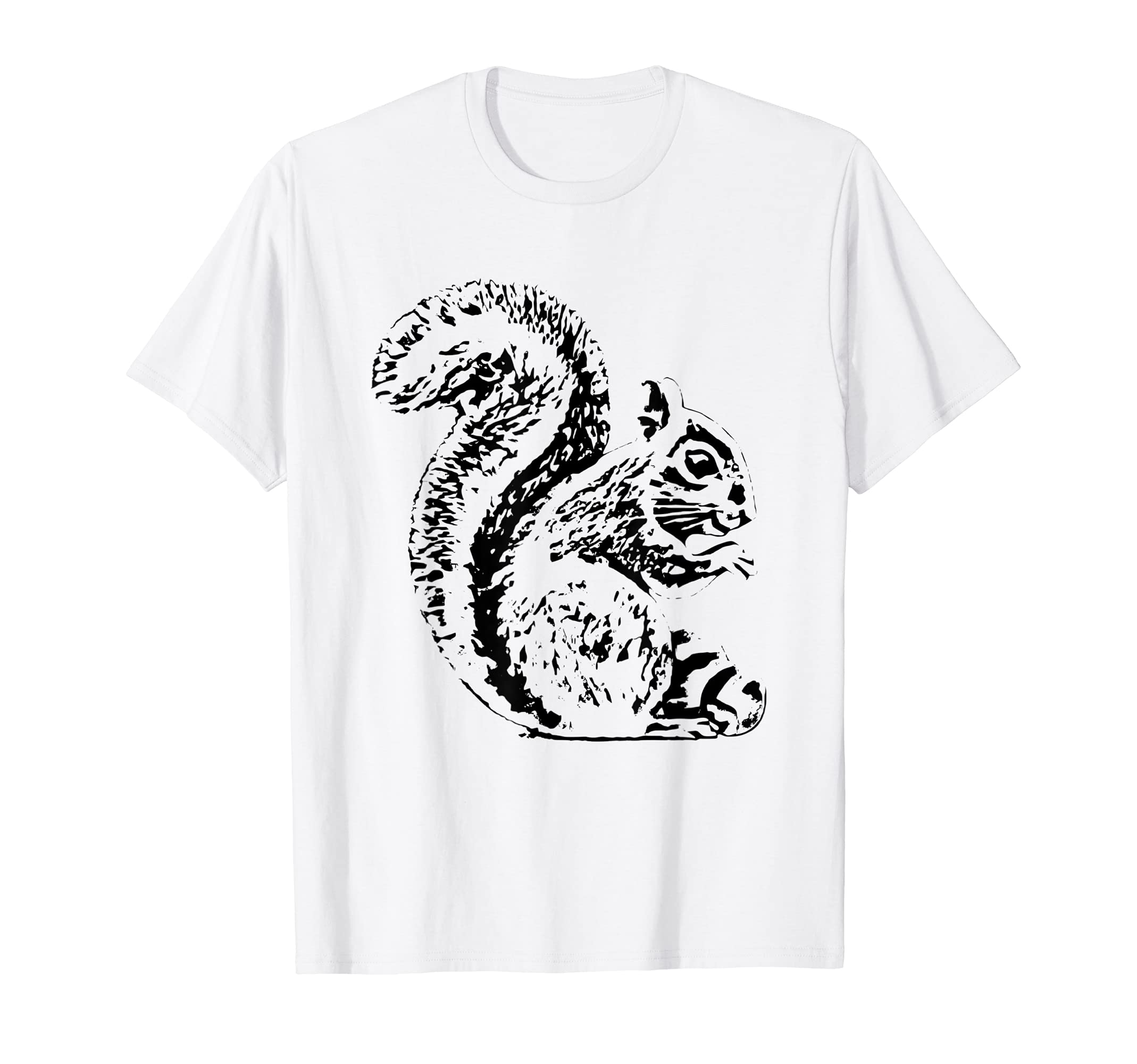 

Squirrel Chipmunk Motif Rodent Animal Colorful Design Squirrel-chan T-shirt білий