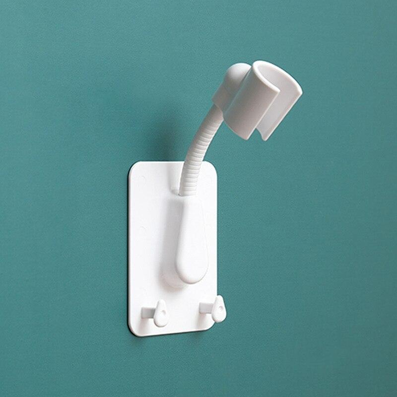 1pc Shower Head Holder Adjustable Self Adhesive Showerhead Bracket Wall Mount Stand Bathroom Accessories