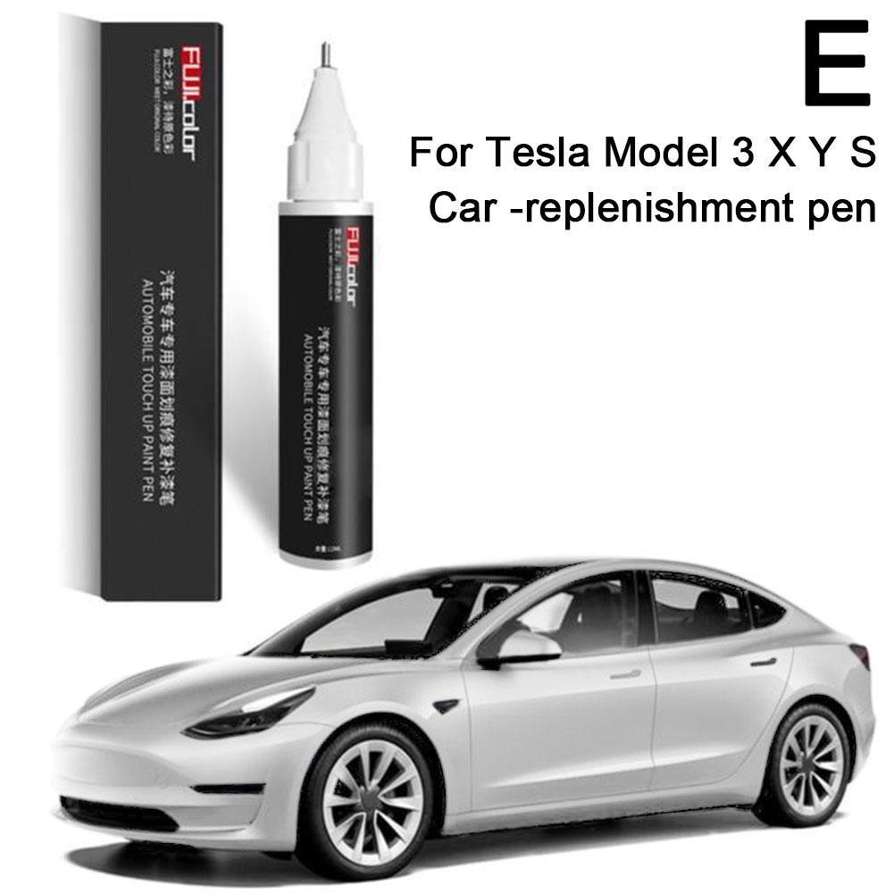 Fit for Tesla X Y S Car Scratch Remover Paint Pens Car Paint Repair Pen Black White Paint Fixer Repair Wheel Hub