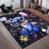 1pc Disney Lilo and Stitch Pattern Carpet Area Rug Non-slip Carpet Hand Washable Floor Mat Suitable For Living Room Bedroom Home Decor