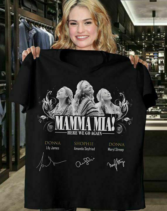 

Mamma Mia Costume Here We Go Again Donna Shopie Movie Film Unisex T-shirts