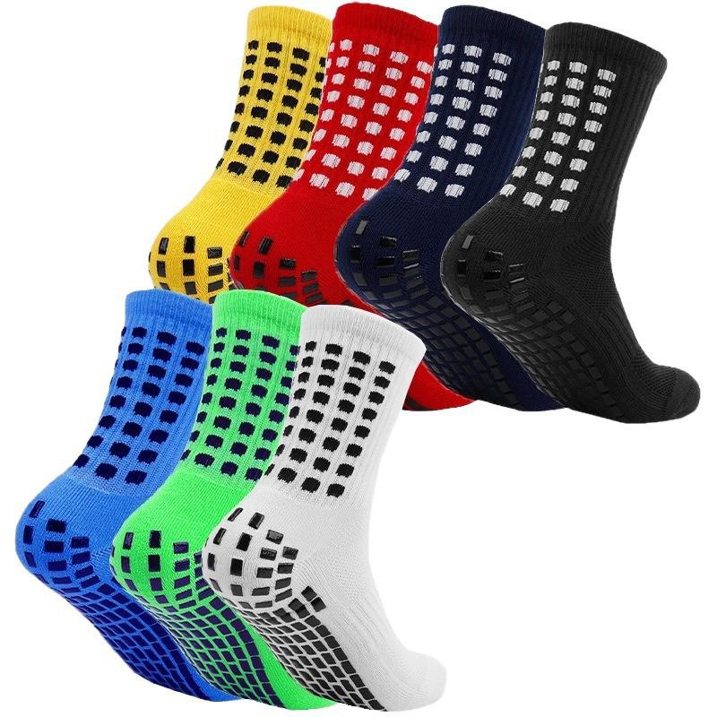 Non-slip Unisex Long Tube Rubber Sole Sports Socks for Adults