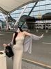 Spicy Girl Summer 2025 Slimming One-Shoulder Elastic Sling Dress