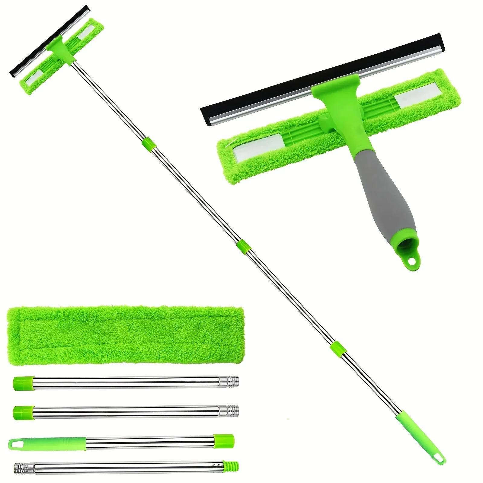 Retractable Window Glass Wiper, Telescopic Sponge Squeegee for Car Windshield, Household Window and Glass Door Cleaning Tool A-1set