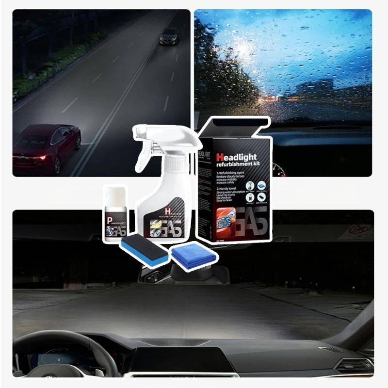 Car Headlight Polishing Agent Scratch Remover Repair Headlight Renewal Liquid Headlight Restoration Car Detailing