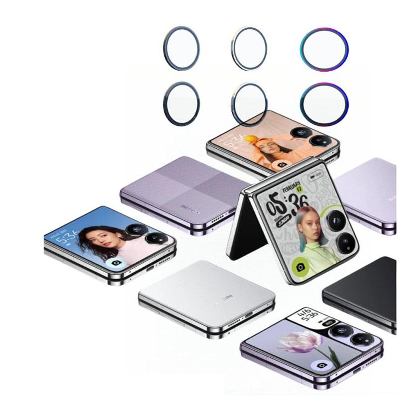 For Xiaomi Mix Flip Camera Lens Camera Protector Metal Lens Ring Diamond Protective Glass Cap