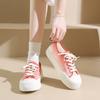 Thick Bottom Canvas Shoes Women's Models  New Walking Hundred Casual Board Shoes Simple Cloth Shoes Casual Lace-Up