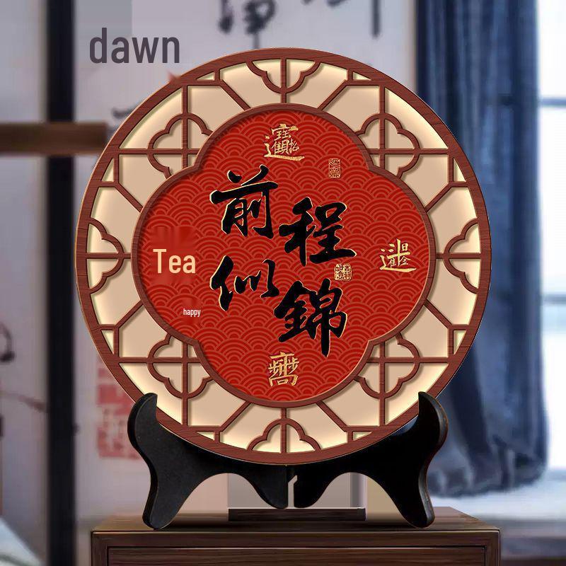 Peace and Joy Chinese Round Tabletop Ornament for Home Decor