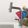 Waterfall Temperature Digital Display Basin Faucet Pull Out Stream Sprayer Hot Cold Water Sink Mixer Wash Tap For Bathroom