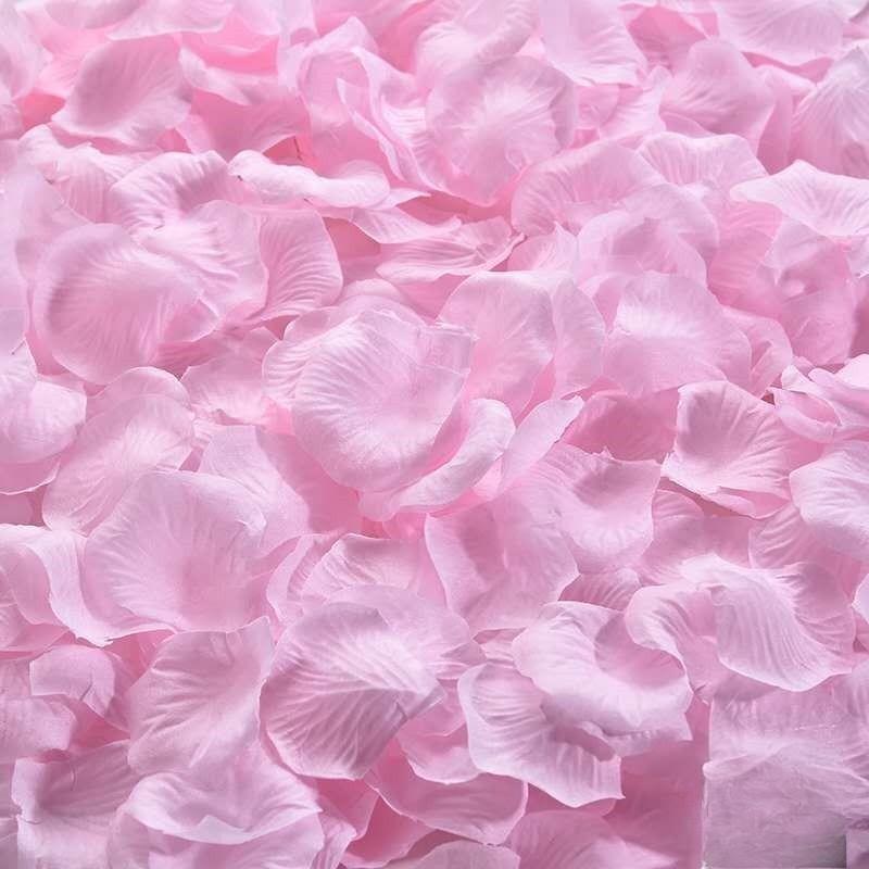 100/200Pcs Artificial Fake Rose Petals Colorful Simulation Silk Rose Petal For Valentines Day Wedding Party Romantic Decoration