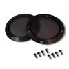 Grille de haut-parleur ENN LLC pour voiture Lot de 2 (Noir,