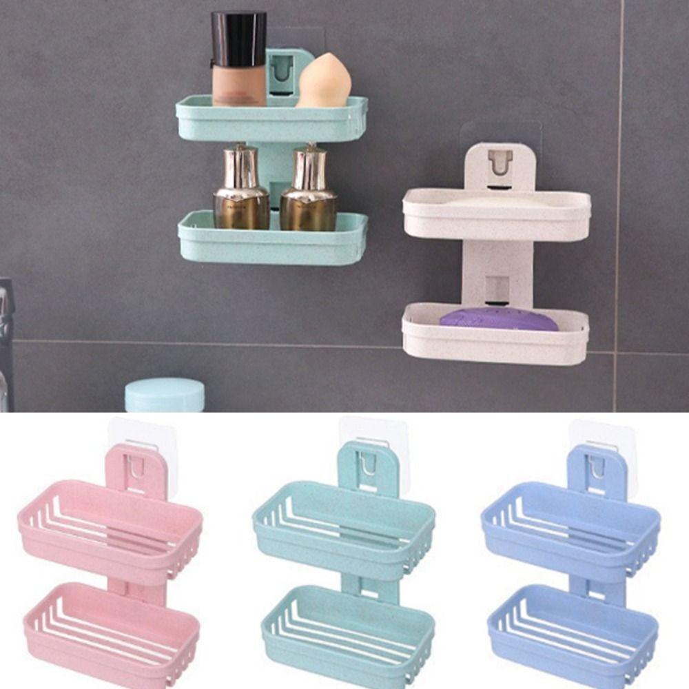 

Двухслойная мыльница на присоске, мыльница без перфорации, портативная мыльница