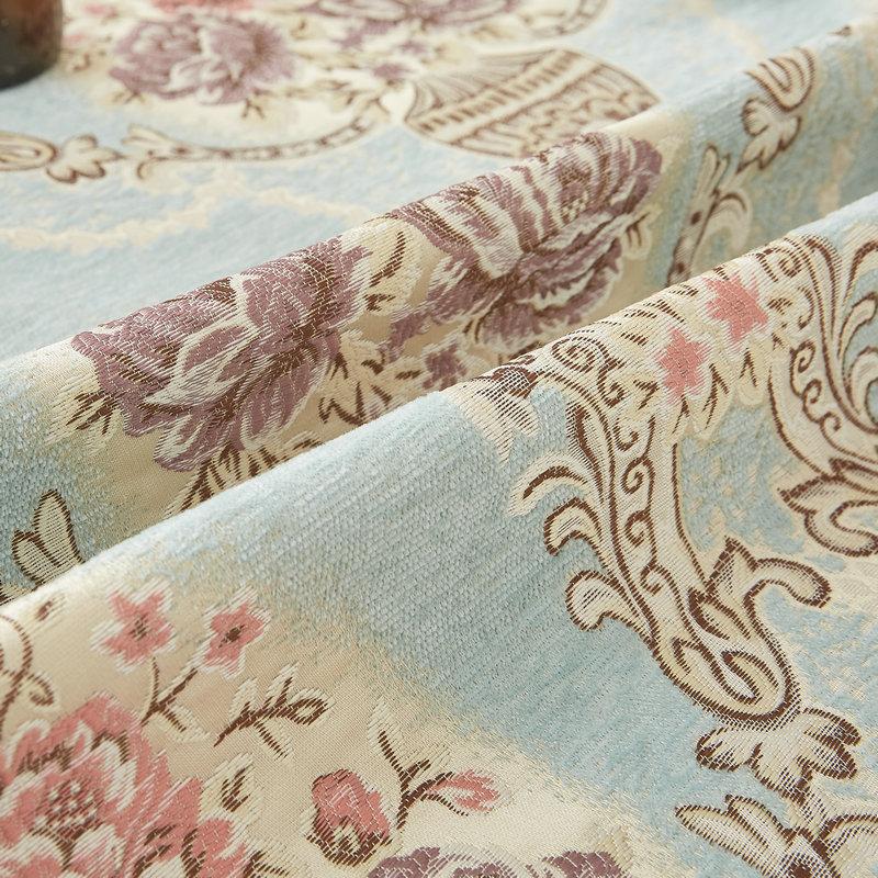 Vintage Chenille Jacquard Fabric Sofa Cushion