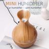 GOTHIDO Port Wooden Aroma Humidifier – Grain Vase Style Ultrasonic Cool Mist Diffuser with LED Lights, Pot Shape Dark Humidifier (Pack of 1)