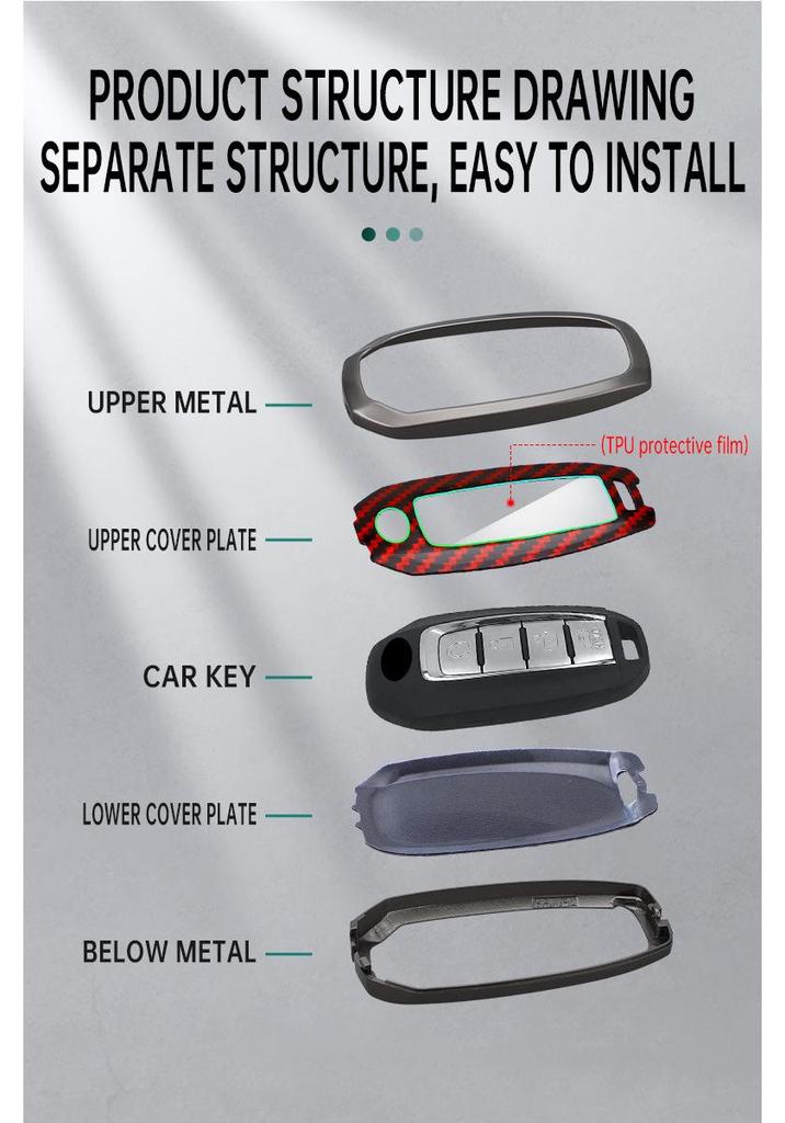 Luxury Key Cover for Infiniti Q50L, QX50, QX60, and QX80 (Unisex)