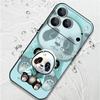 Blauer Mantel Panda Muster Lanyard Hülle Für iPhone 17 Pro Max Weiche Silikonhülle Für iPhone 16 Pro Max Funda iPhone 15 14 13 12 11 16E Air
