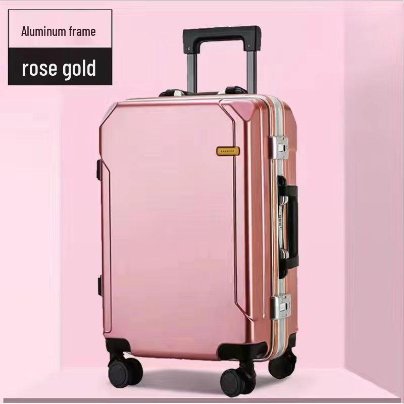 2025 Durable Large-Capacity Leather Travel Suitcase with Silent Wheels, Password Lock, USB Charging, UniSex