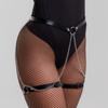 Women Sexy Chain Hip Leg Bandage Harness Nightclub Belt Garter Pu Leather Straps