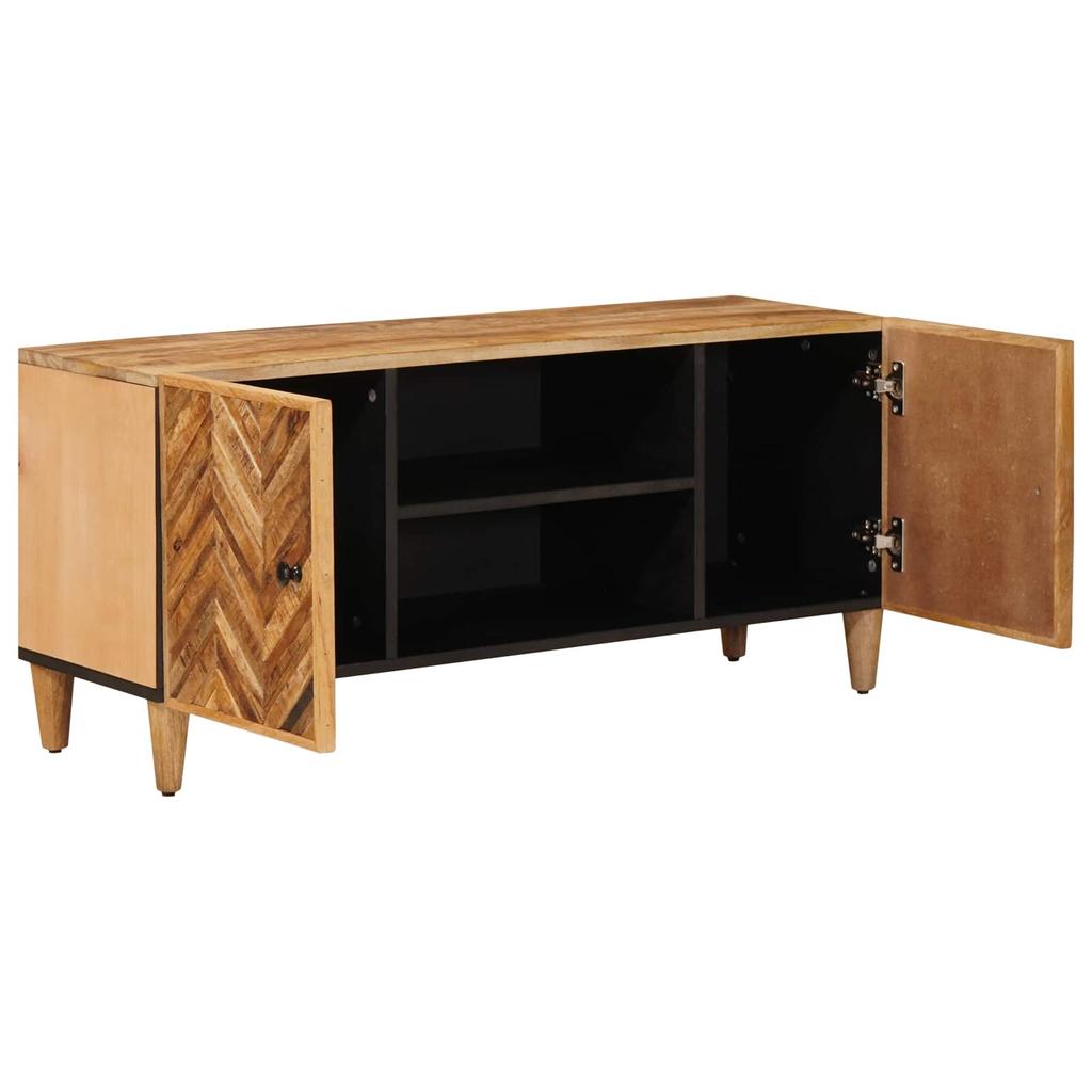 Storage Cabinet In Brown 105 X 33.5 X 46 Cm Solid Mango Wood