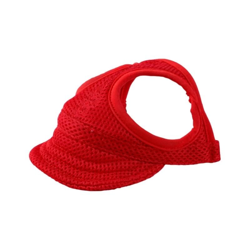Adjustable Dog Hat Sun Protective Baseball Hat with Ear Hole For Pet Outdoors Adventure Family Photography Occasion