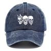 Gothic Skull for Men  Women  Adjustable Hook  Loop Baseball Hat with Skull Breathable Outdoor Dad Hat Suitable for Beach Ca