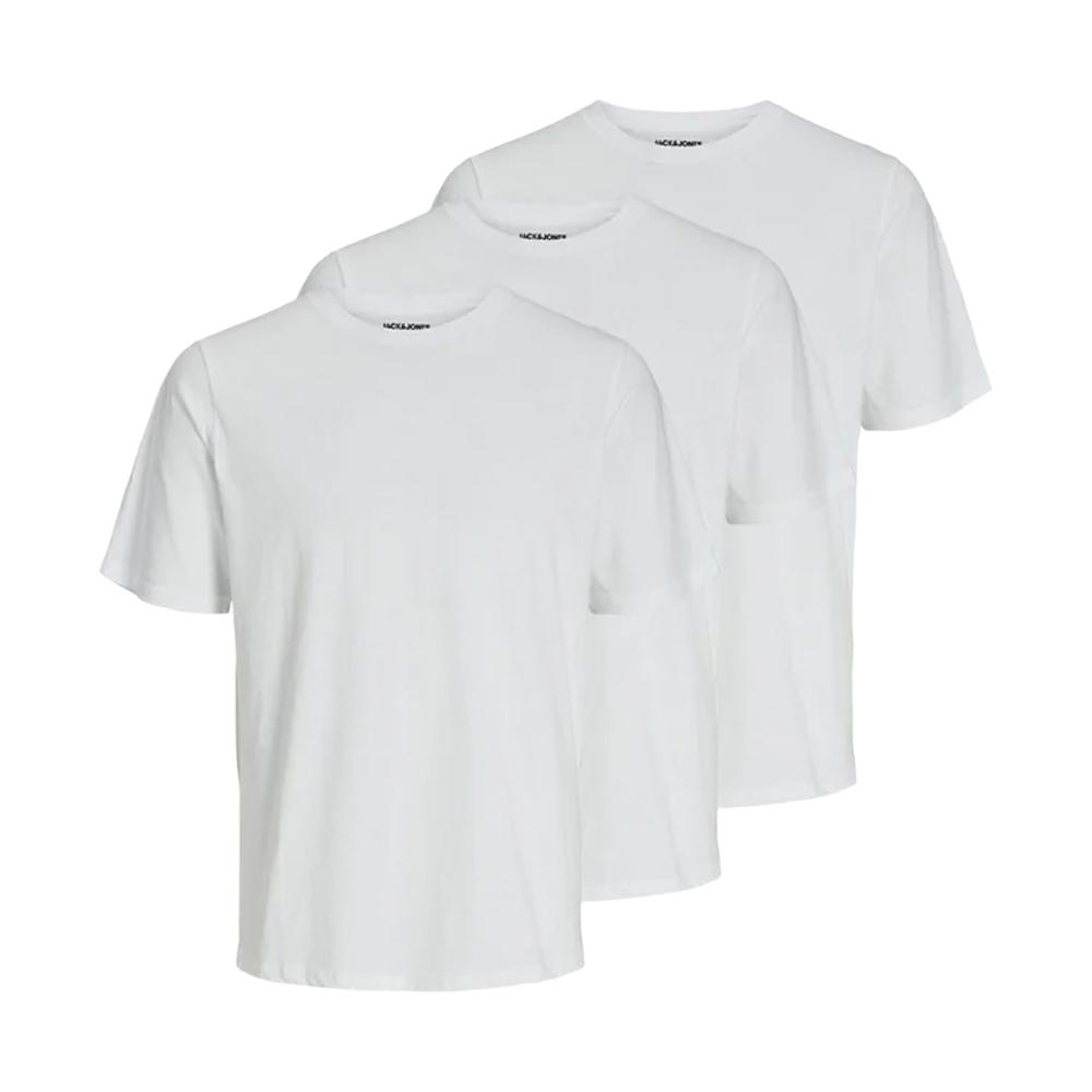 Jack And Jones Mens Plain Short-Sleeved T-Shirt (Pack of 3)