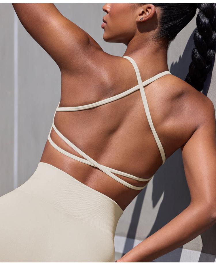 Reggiseno Sportivo Senza Cuciture ad Asciugatura Rapida CrossBO&TEE - Elegante, Sexy e di Supporto per Fitness all'Aperto e Yoga