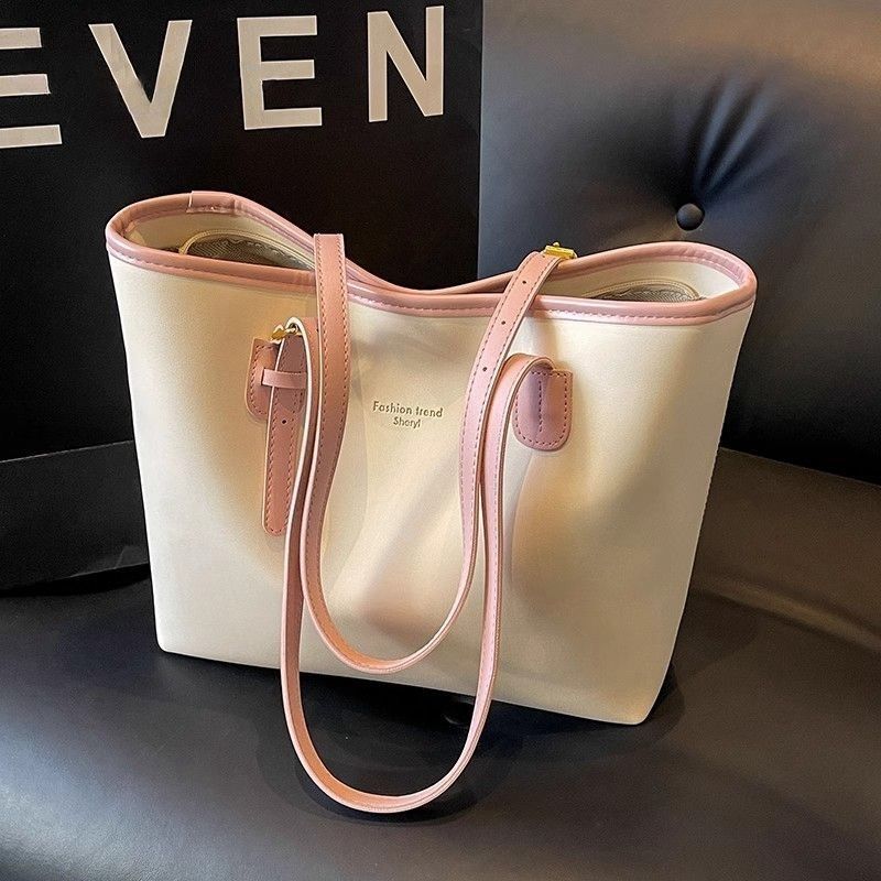 

Сумка большой вместимости для работы, высококлассная, повседневная, классная, на плечо, текстурированная, модная, универсальная, многослойная, для поездок на работу, тоут