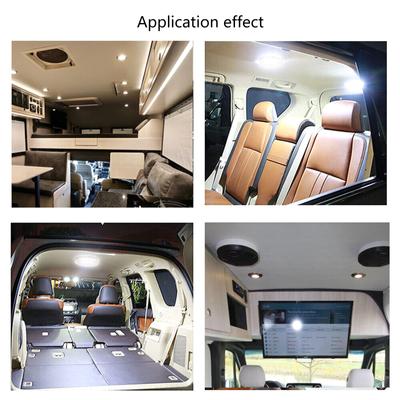 Three Way Switch LED Ceiling Light Camper Trailer 12V 800LM Single Dome Light with Lens Interior Lighting Light Fixtures