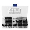 90Pcs Flat Head Dowel Pins 90Pcs M5 Cotter Pins with Storage Box Fastener Installation Accessories