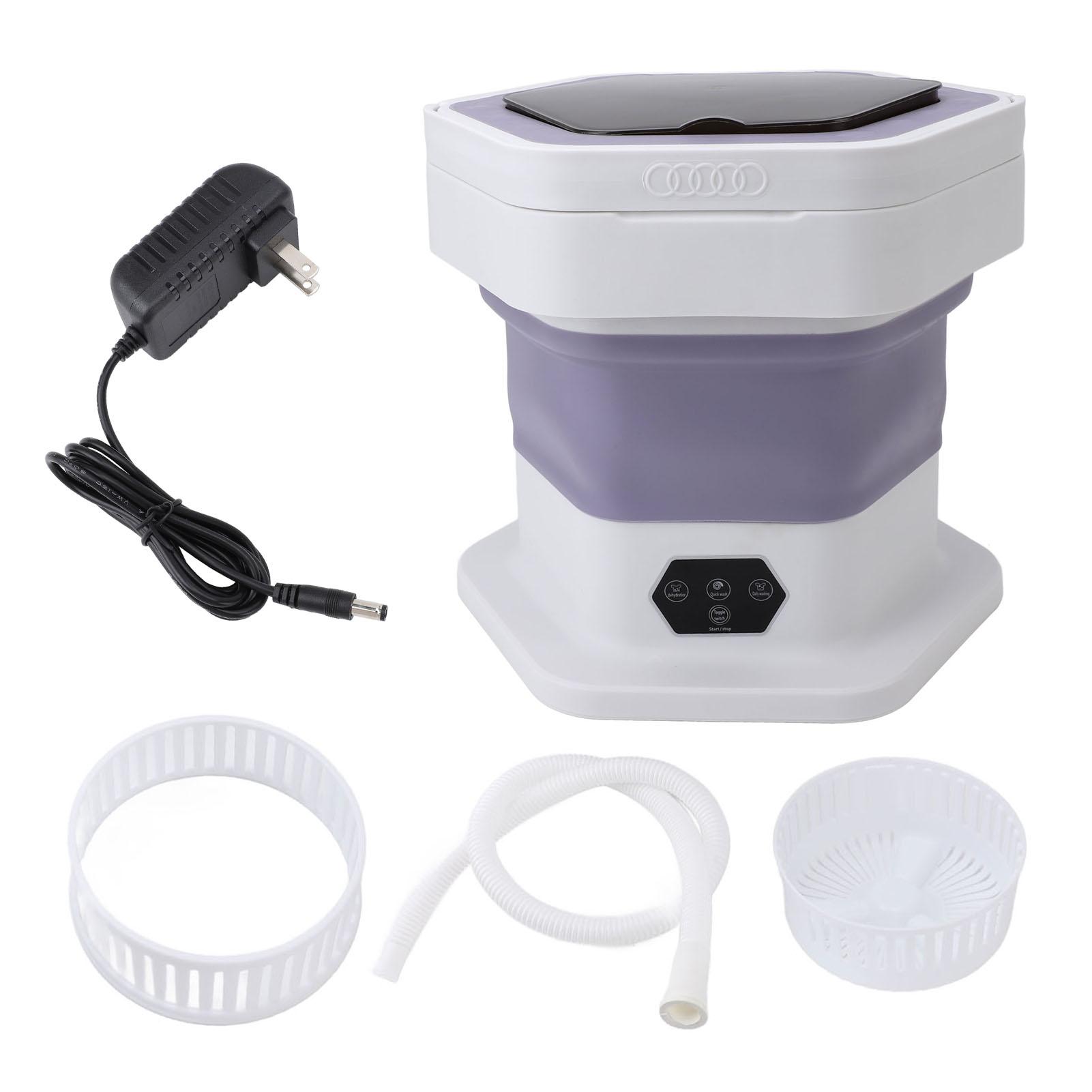 

Портативная стиральная машина 8л складная миниатюрная стиральная машина центрифуга стиральная машина для нижнего белья Baby C Purple