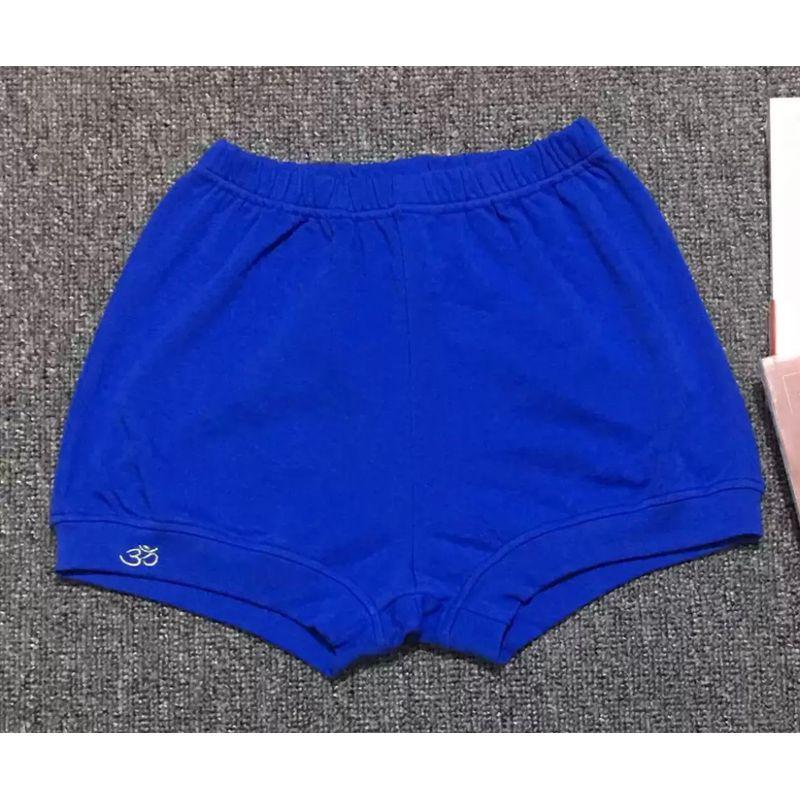 

Iyengar Yoga Clothes Suit Short Sleeve T-shirt Top Shorts Silm Men s and Women s High Elasticity Perspiration Absorption Property Good Royal Blue L