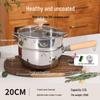 Zhu Chuang Jing Pin Thickened 316 Stainless Steel Yukihira Pot