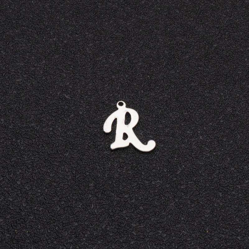 Custom Stainless Steel A-Z Letter Charms - Fade-Resistant DIY Pendants