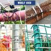 50/10pcs 7.9mm Stainless Steel Cable Tie Ring Reusable Self-sealing Fastening Tie Ring Metal Zip-Exhaust Locking Cable Organizer