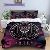 Inter Miami CF Pattern Bedding,Quilt Set Quilt Cover Pillowcase Home Birthday Gift(1 * duvet cover + 2 * pillowcase, without core)