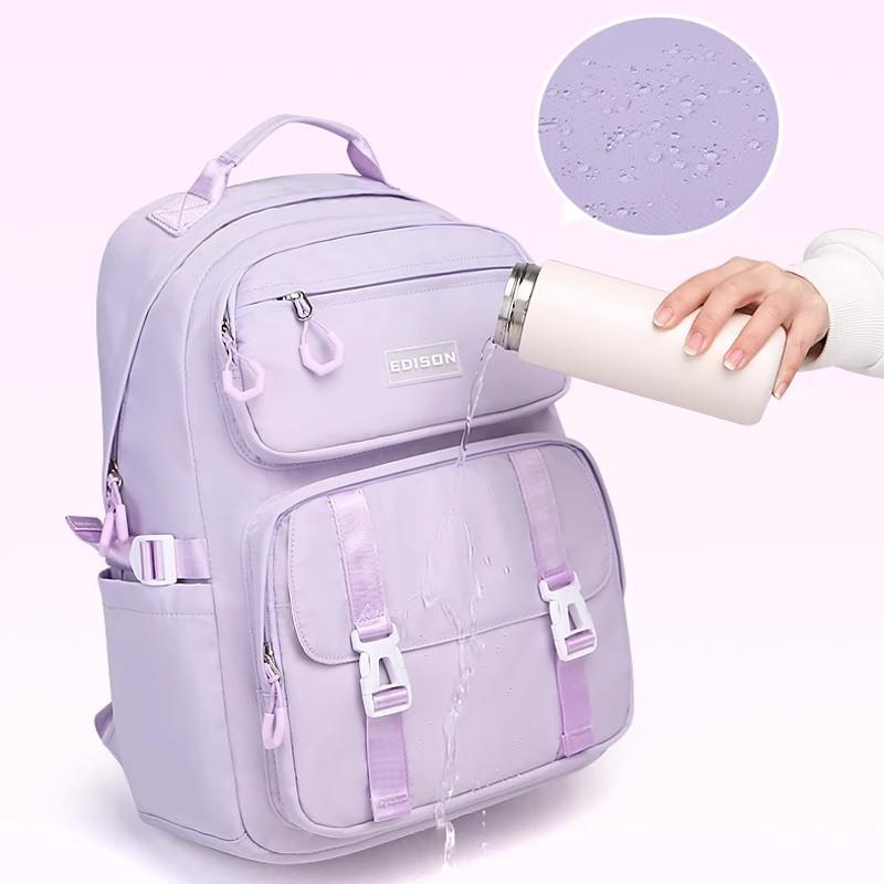 Schoolbag for Girls, Large-capacity Backpack, High School Students' Burden Reduction and Spine Protection Bag