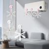 3 gab. regulējams piesūcekņa gaisa kondicionēšanas ventilators gaisa kondicionieris vējstikls guļamistaba