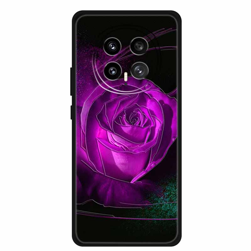 3D Emboss Case For Honor Magic 8 5G Phone Case 8 Pro Flowers Silicone Soft Coque Funda For Honor Magic8 Pro Back Cover Case Bag